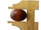 12 18mm x 14mm Oval Beads Brown Wood Beads Vintage Wooden Macrame Beads